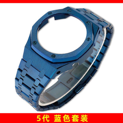 Mod Kit GA-2100 GM2100 Stainless Steel Case&Watch Strap For G-SHOCK Casioak GA2100 GMA-S2100 Replacement Metal Frosted Case Band