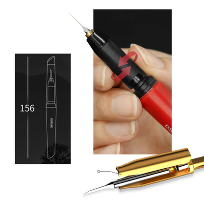 DSPIAE PT-TH Push Knife Handle YPB-0.1mm~1.5mm Drill Bits Model Engraving Tool for Assembly Model Building Tools DIY Accessories