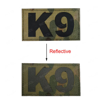 Infrared IR Reflective Patch K9 FIRE MEDIC PRESS MED PJ Decorative Patches Biker Armband Patch For Clothing Backpack