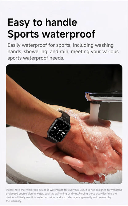 1.83" Smart Watch Sleep Heart Rate Monitor BT Call Messages Notifications Sports Fitness Tracker Watch for Women Men Android iOS