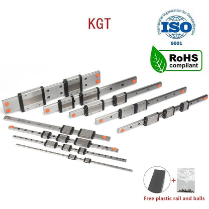 KGT MGN7H MGN9H MGN12H MGN15H RoHS L from100mm to 1000mm miniature linear guide rail slide carriage 3D Printer part MGN12C CNC