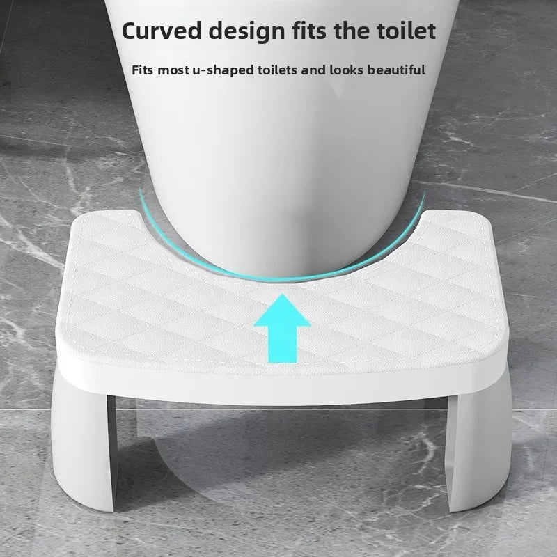 1 Pcs Anti-Slip Toilet Stool Thickened Bathroom Footstool Ergonomic Potty Step Helper Under Desk Footrest for Adults Kids