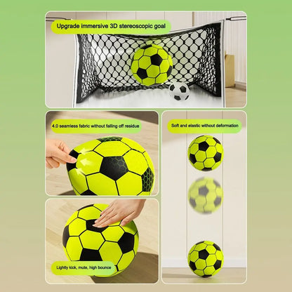 High-Elastic Silent Football Easy to Grip Lightweight Low Noise Foam Soccer Ball 21/24CM Squeezable Indoor Training Ball