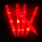 30/40/60/80/100/120Pcs RGB LED Glow Bulk Party Supplies Colorful Glow Sticks Foam Stick Cheer Tube Dark Light Birthday Wedding