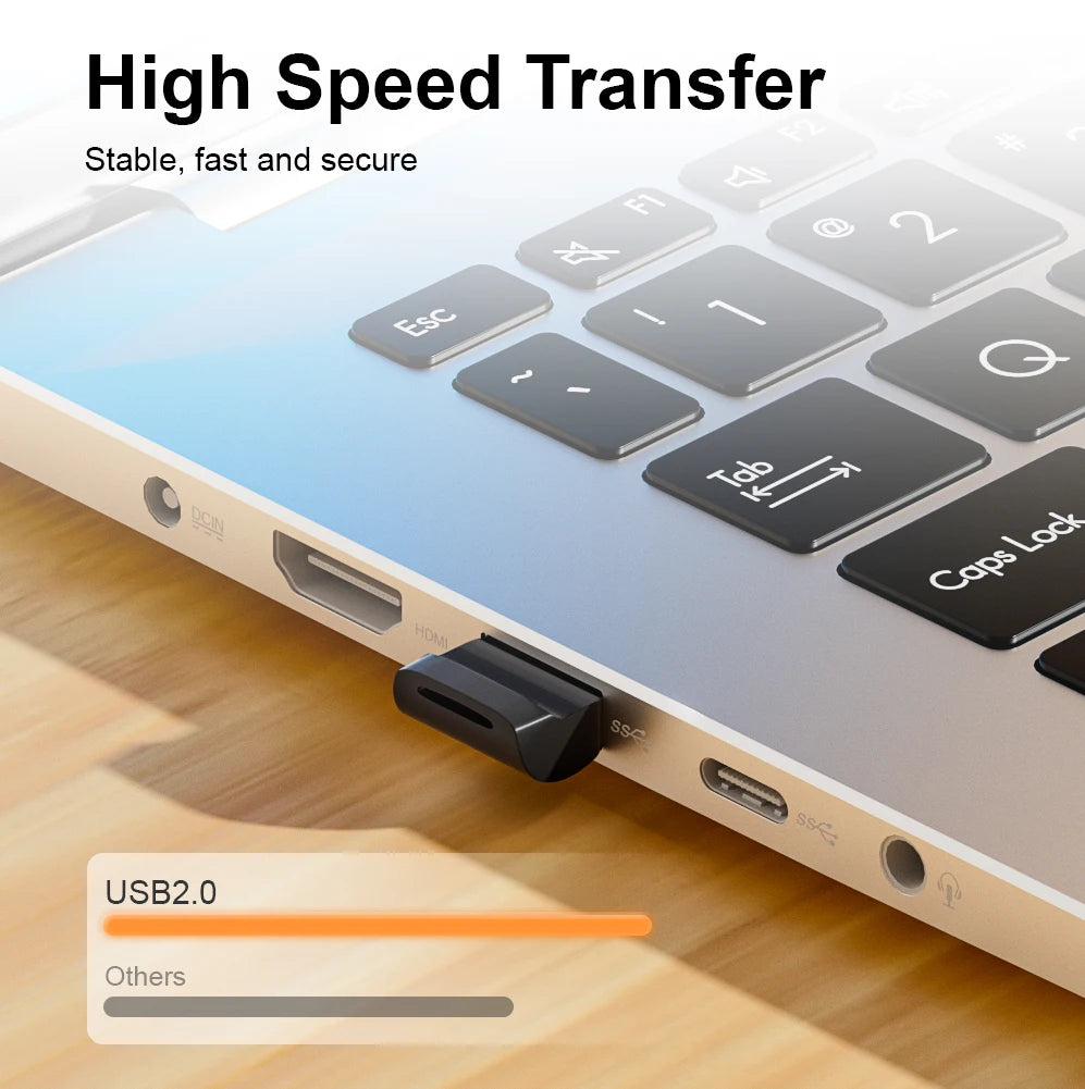 Super Mini Pen Drive 64GB Black USB Flash Drive 32GB Creative Business Gifts Memory Stick Real Capacity Pendrive 16GB USB Stick
