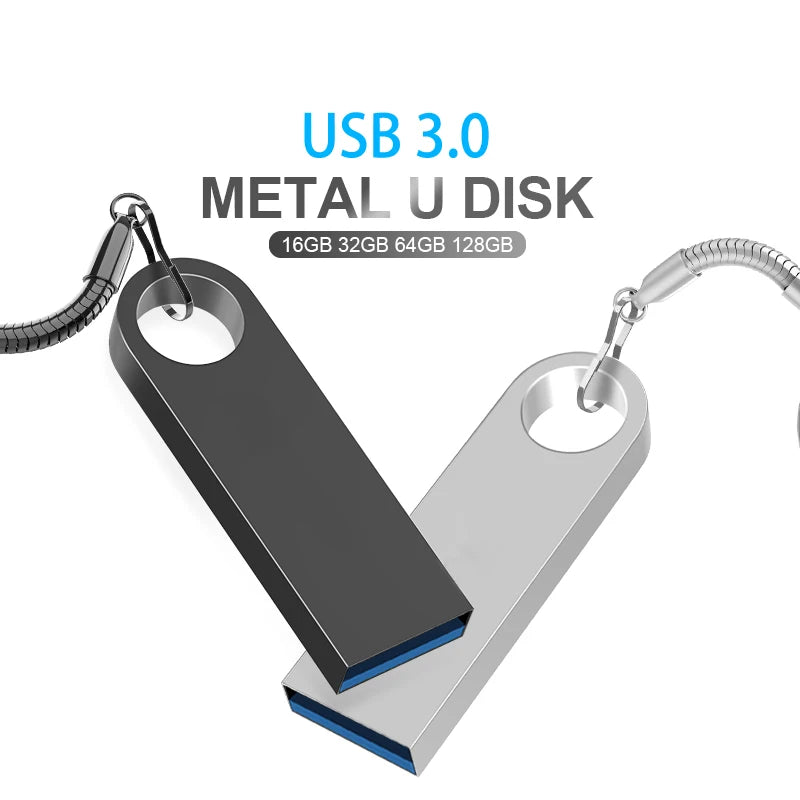USB Flash Drive 3.0 Pendrive 8GB 16GB 32GB 64GB 128GB Metal Stick Disk 3.0 Pen Drive USB Flash Drive 128GB 64GB 32GB 16GB 8GB