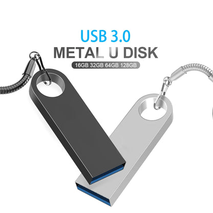 USB Flash Drive 3.0 Pendrive 8GB 16GB 32GB 64GB 128GB Metal Stick Disk 3.0 Pen Drive USB Flash Drive 128GB 64GB 32GB 16GB 8GB