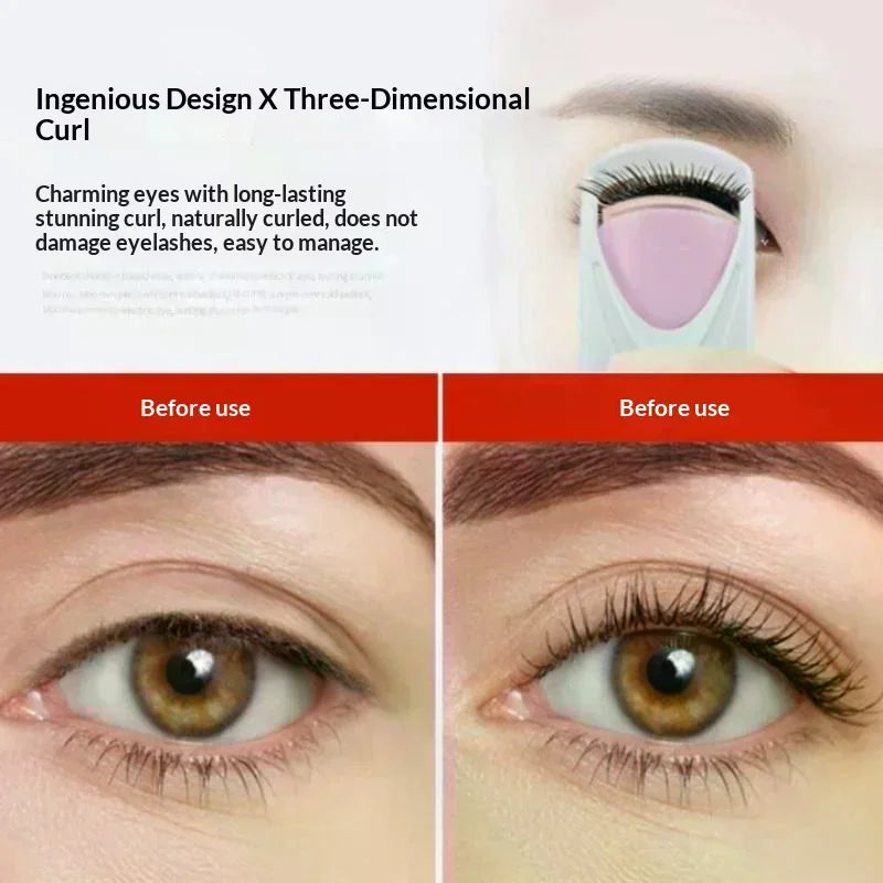 Electric Heated Eyelash Curler Women Long Lasting Automatic Eye Lash Perm Tool Makeup Accessory Heated Clip