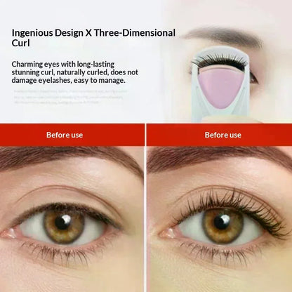 Electric Heated Eyelash Curler Women Long Lasting Automatic Eye Lash Perm Tool Makeup Accessory Heated Clip