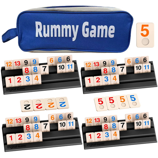 112pcs Cards, Deluxe Portable Travel Game Set - Classic Block Cards, Mini Mahjong, Fun Tabletop Game, Suitable for 2-4 Players