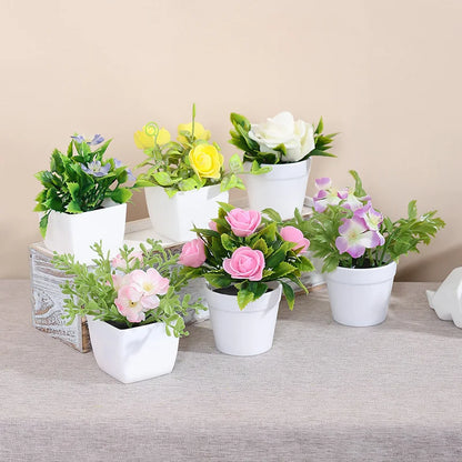 1SET Simulation Plant Potted Plant, Suitable For Commercial Office Counter, Living Room, Study, Courtyard, Home Decoration