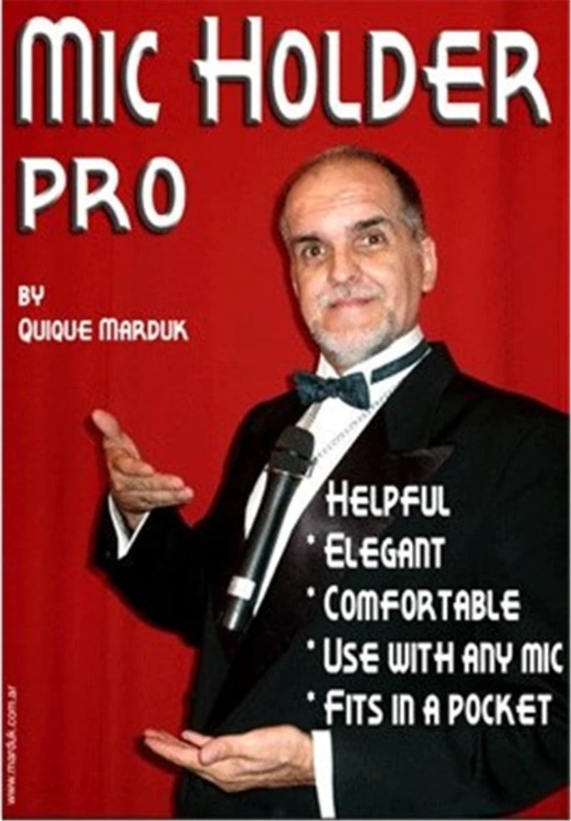 Pro Mic Holder Magic Tricks Magica Accessories For Stage Street Bar Illusions Gimmick Comedy Easy to do Use With Any Mic