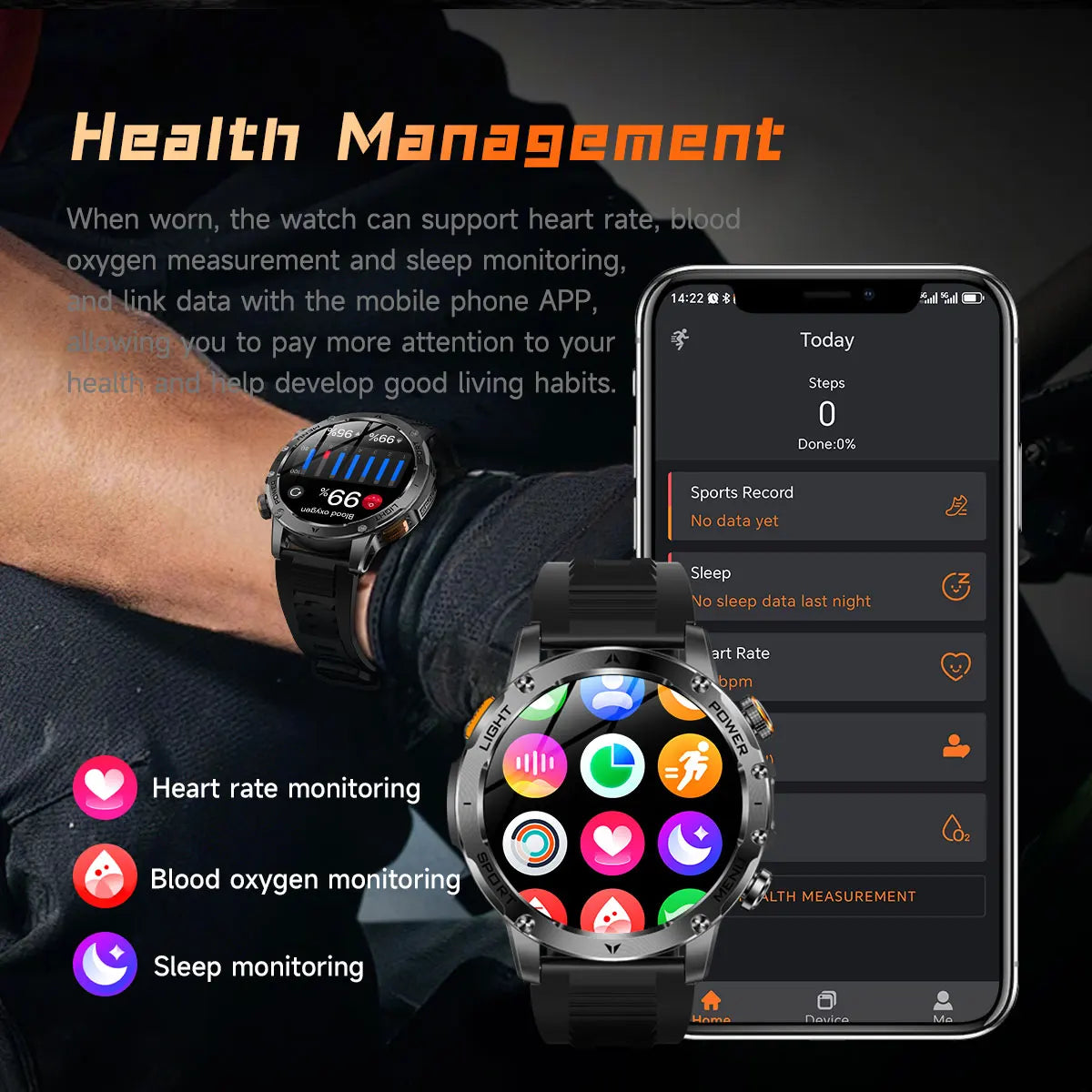LIGE 2026 New Ultra Military Grade 1000mAh Battery Smart Watch For Men IP68 Waterproof Sports Fitness Bluetooth Call Smartwatch