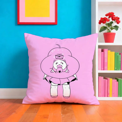 Bee And P-PuppyCat Anime Pillow Case Cushion Cover Soft & Easy-Wash Pillow Case – Versatile For Couch, Bed, Travel And Office