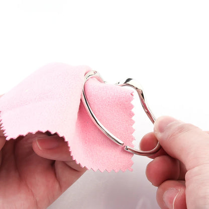 20/50pcs Polish Polishing Cloth Silver Color Cleaning Polishing Cloth Soft Clean Wipe Wiping Cloth For Silver Gold Jewelry Tool