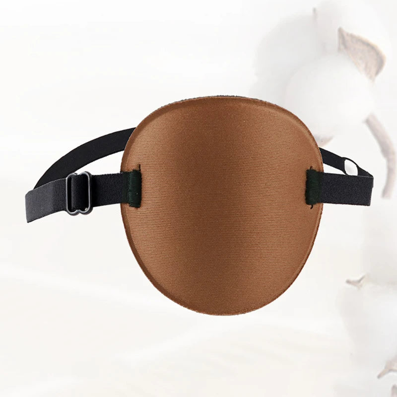 Single Eye Patch Adjustable 3D Foam Groove Breathable Eyeshade Eyes Medical Use Concave Strabismus Amblyopia Training Eye Mask