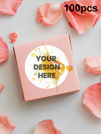 1-100PCS Personalized Custom Round Waterproof Stickers for Home Decor, Wall Labels, Storage Organization, Household Decoration