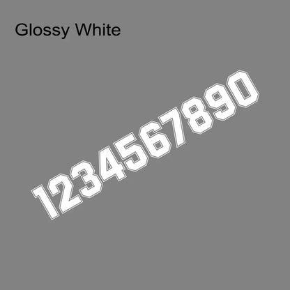 Car Side Door Custom Number Styling Stickers For 0 1 2 3 4 5 6 7 8 9 Auto Tuning Accessories Vinyl Film Decoration Decals