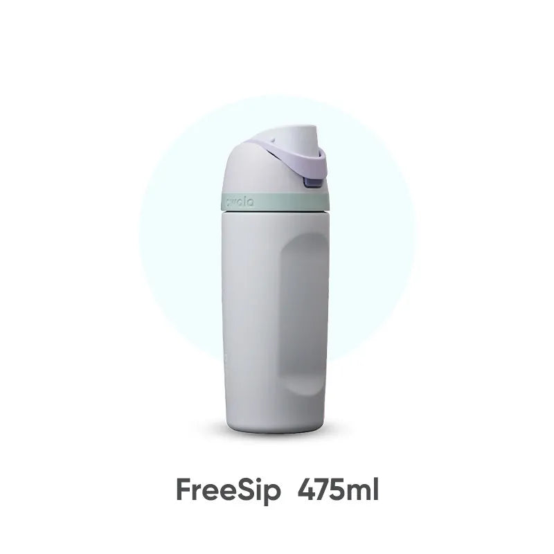 Owala Freesip insulated cup new straw cup stainless steel water cup portable cup 475ml，BPA-Free，16oz