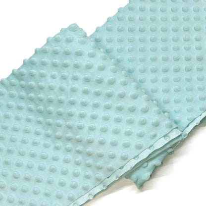 Minky Dot Fabric For Baby Comfort Blankets 1mm Pile Length Polyester Single Sided Swaddle Baby Crying Comfort Plush Fabric