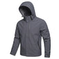 Mens Outdoor Waterproof Jacket Windproof Hoodie Coats Lightweight Cycling and Hiking Raincoat Work Jacket Man Climbing Outerwear