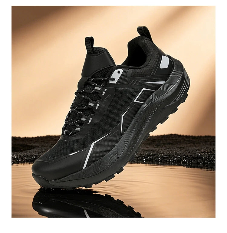 Men's Summer Breathable Non-slip Athletic Shoes, Cushioning Casual Footwear for Running, Travel, Outdoor Hiking and Mountaineeri