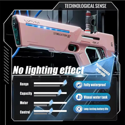 Adult electric water gun, powerful spray, automatic water absorption, children's summer outdoor beach toy, children's gift