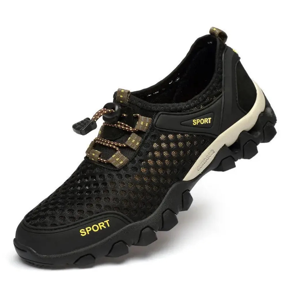 Breathable Mesh Summer Men Platform Sneakers Lightweight Casual Loafers Shoes for Running Tennis Hiking Outdoor Daily Wear
