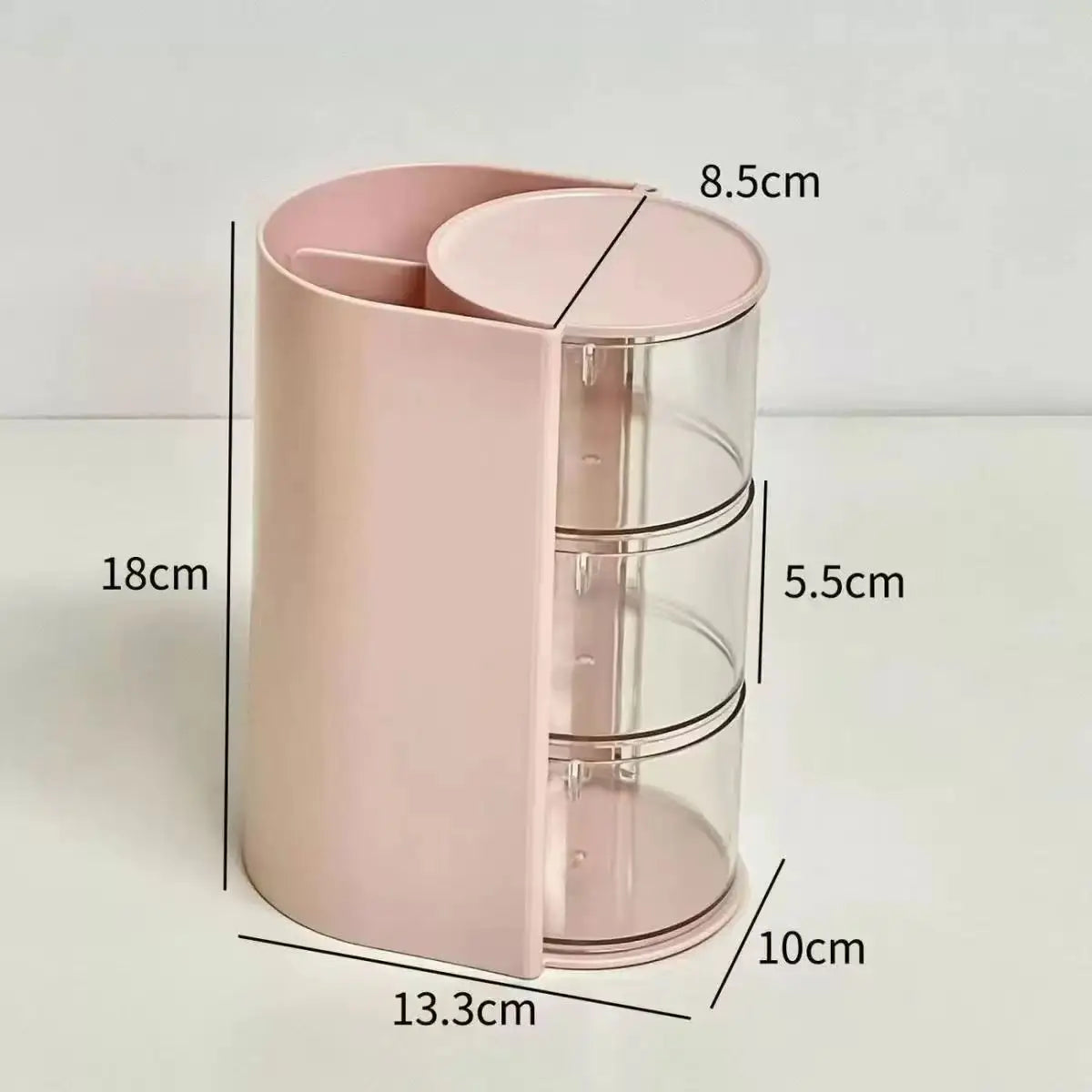Hair Accessories Organizer Acrylic Storage Box Clear Hair Tie Organizer for Headband Makeup Brush Holder Desk Jewelry Organizer