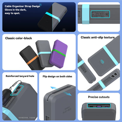 SIKAI Silicone Case for UGREEN 145W 25000mAh Power Bank  Shockproof Cover with Precise Cutouts