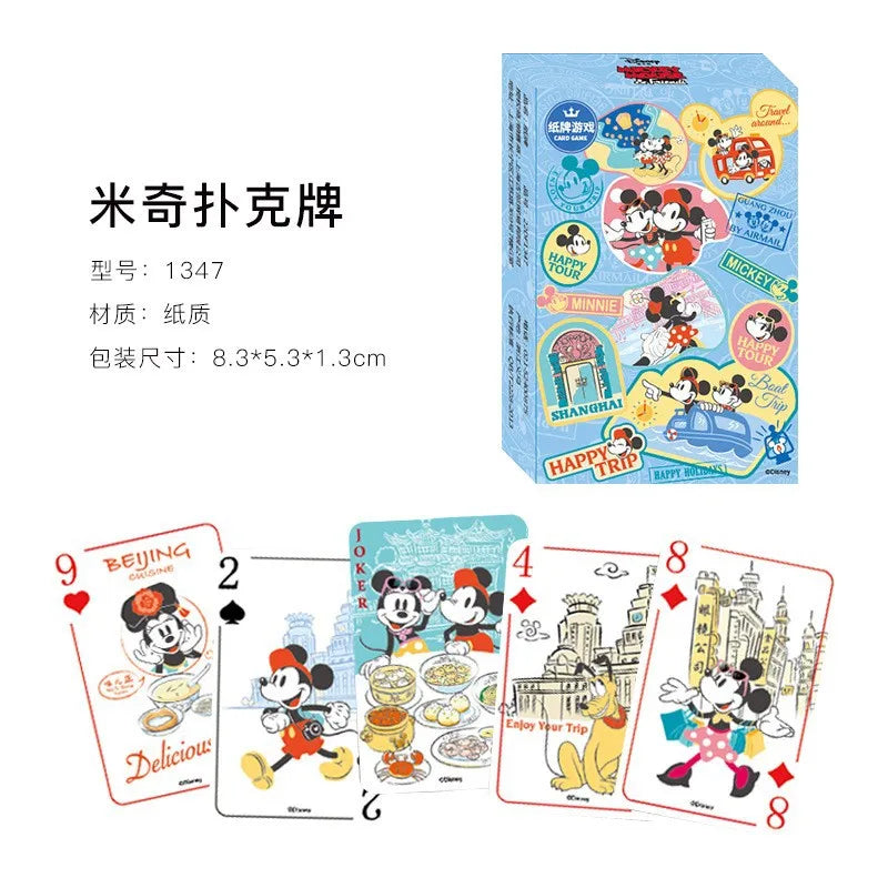 Disney Mickey Frozen Stitch Poker Lots-o'-Huggin' Bear Playing Cards Playing Cards Poker Indoor Family Entertainment Board Games