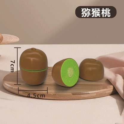 Montessori Simulation Chechele Ingredients Vegetables Fruits Dessert Bread Educational Toy Play House Decompress Educational Toy