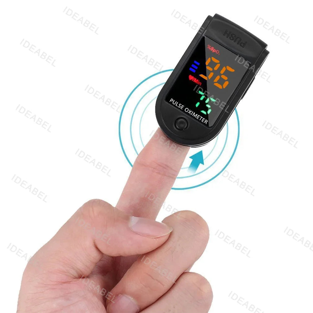 Household Infrared Thermometer Digital Non Contact LCD Laser Thermometer Tool Handheld IR Temp Pyrometer Finger Pulse Oximeter
