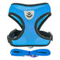 Adjustable Mesh Pet Harness with Leash, Polyester Vest Type Walking Strap for Small Medium Cats Dogs