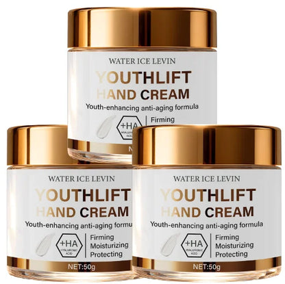 YouthLift Anti-Aging Hand Cream with HA & Retinol for Firming, Moisturizing & Protecting Mature Skin.