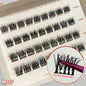 2‑5 Days Strong Hold Press On Cluster Lashes Wide Black Pre‑glued Band Self Adhesive Eyelashes NEW No Glue Need Lash Clusters