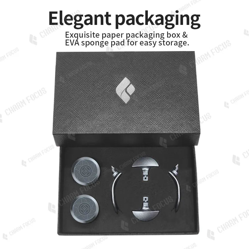 PS5 Edge Controller 6-in-1 Metal Thumb Rod Joystick Cover 2 Swap Rod 4 Metal Rear Paddle Trigger Button Replacement