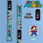 Mario Bros Children's Watches Action Figures Luigi Princess Peach Yoshi Bowser kids Sport Wristband Waterproof Digital Watch Toy