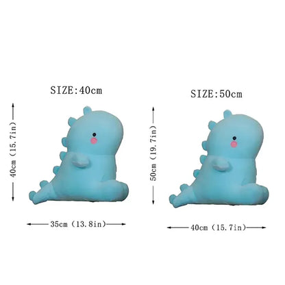 Color dinosaur plush toy,Squishy Dinosaur Doll Plush Toy, Sitting Soft Dino Plushie Colorful Little Cartoon Kawaii Animal Peluch