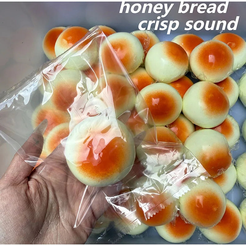 Crispy Honey Bread Stress Ball Shapeable Slow Rebound Creamy Feel Squeeze Ball Fidget Toy Asmr Sensory Anti-Stress Toys Gift