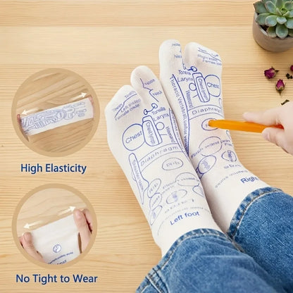 6Pcs Foot Pressure Point Therapy Trigger Point Massager Stick Acupressure Reflexology Sock with Massage Tools Set Foot Care Tool