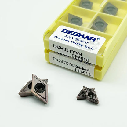 DCMT070204 DCMT070208 DCMT11T304 DCMT11T308 Turning Insert DCMT Carbide Inserts CNC Lathe Blade For Stainless Steel Lathe Cutter