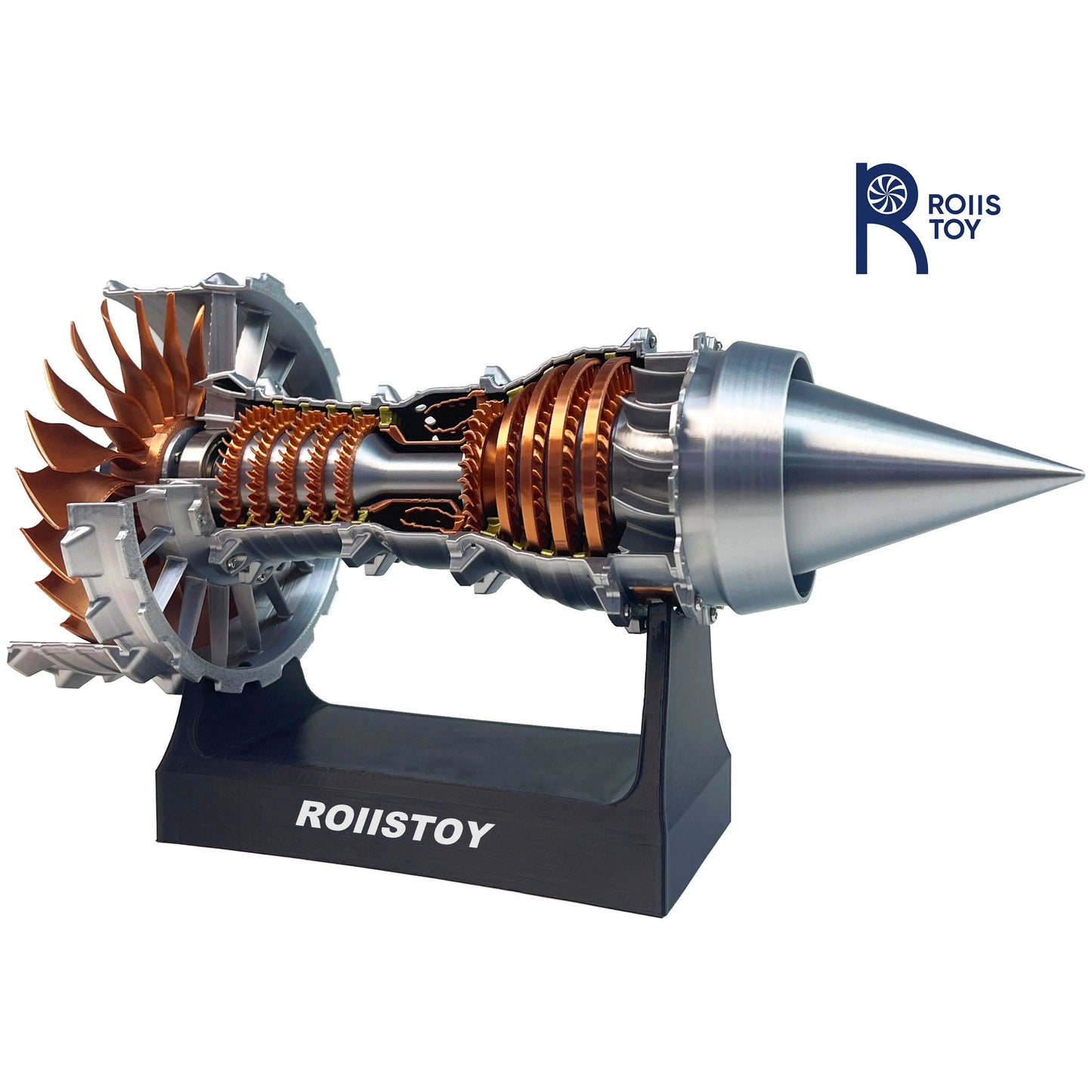Turbofan Engine Model Aircraft Engine Kit DIY Assembly Model Toy Aircraft Engine Model Mechanical Science Educational Toy