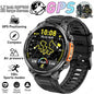 LIGE 2026 Nowy Męski Wojskowy Zegarek Smartwatch GPS Mapa Kompas Pamięć 4GB Bateria 1000mAh Wodoodporność 10ATM Rozmowy Bluetooth HD
