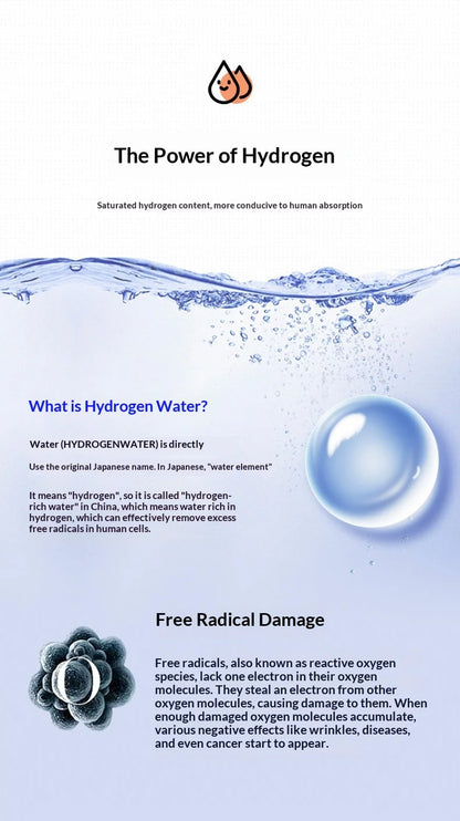 Hydrogen Water Bottle 1.5L Portable Hydrogen Rich Water Generator Large Capacity Sports Cup for Gym Outdoor Fitness