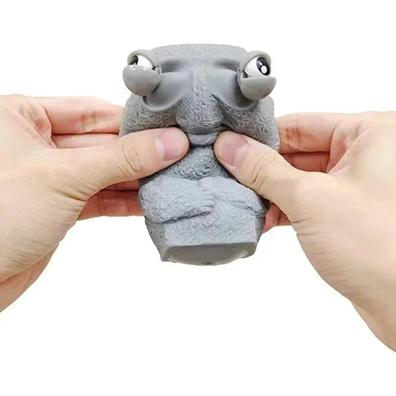 Stone Man Releases Stress Toy Eye Popping Slow Rebound Soft Squeeze Sensory Fidget Toy for Kids Funny Stuff Adult Teen Gifts