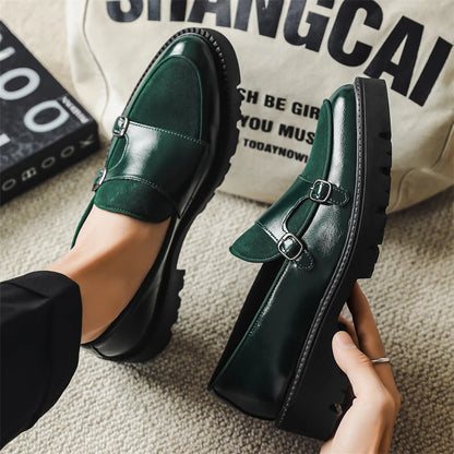 DIMANYU Men's Loafers Pointed Toe 2026 New Autumn British Style Slip-On Casual Thick-Soled Large Size Moccasins