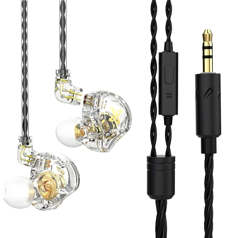QKZ CK5 FiLe Wired Earphone Professional Gaming And Sports Noise Cancelling Headphones with Microphone HiFi Music Earphone