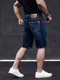 2026 Summer Shorts Jeans Men Denim Pants Stretch Dark Blue Fashion Design Men's Jeans Slim Straight Male Short Jeans Hombre