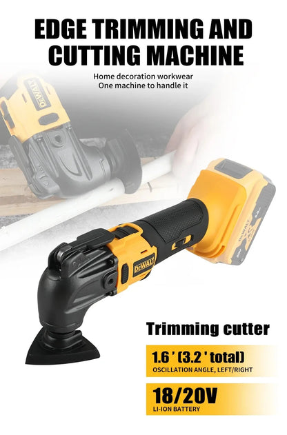 DEWALT 21V Brushless Cordless Oscillating Multi-Tool with 5 Accessories Tool-Free Quick Change for Cutting Sanding Grout Removal